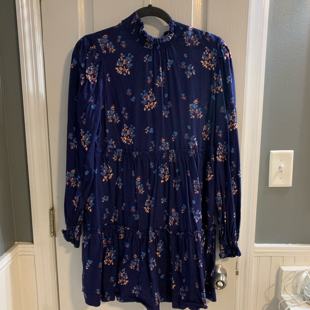 Navy free people dress size small